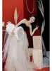 Vestido de Noche Negro sin Tirantes de Alta Gama Lujo Ligero Nicho Vestido de Anfitrión Ceremonia para Adultos Sofisticado Estilo Hepburn Adelgazante