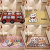 Tapete de Entrada Lindo con Tema de Mascotas, Felpudo Divertido y Personalizable para el Hogar, Tapete para Pies que Raspa la Suciedad y Resistente al Desgaste