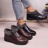 Novedad Moda Otoño e Invierno 2025 Zapatos de Algodón Versátiles para Mujer Planos Antideslizantes Casuales Suela Suave Cálidos con Cremallera Lateral Zapatos de Algodón para Mujer