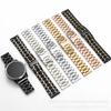 Adecuado para Huawei Gt4Gt5 Correa de Acero de Cinco Hilos Accesorios para Relojes, Adecuado para Artesano Famoso Correa de Reloj de Acero Sólido de Cinco Hilos con Hebilla Mariposa