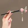 Versátil Pasador Floral Nuevo Estilo 2026 para Mujer, Elegante Pasador con Borla de Aspecto de Alta Gama, Pasador de Estilo Antiguo, Accesorio para el Cabello de Moda Antigua