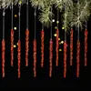 Suministros de decoración navideña transfronterizos: colgantes de hielo acrílico, tiras de hielo simulado, colgantes de gota de hielo, púas de hielo que crean ambiente