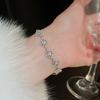 Pulseira Vazia de Abóbora de Zircônia Banhada a Ouro Real Estilo Francês Luxo Leve Nobre Elegante Pulseira Nicho Pulseira High-end para Mulheres
