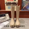 Botas Altas de Suela Gruesa, Botas Largas Forradas de Lana para Otoño e Invierno, Botas de Caballero, Botines Cortos Martin para Mujer, Botas Nuevas de Media Caña 2024