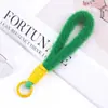 Acessório de Cordão de Pelúcia Fresco e Simples para Celular, Chaveiro de Bolsa Cor Macaron, Decoração de Corrente de Celular Prática