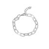 Pulsera Ovalada Francesa Colección para Mujer Colocación de Alto Grado Transfronterizo Papel de Estaño Joyería de Acero Inoxidable Oro y Plata Hecho a Mano en Europa