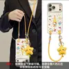 Estojo de chapéu de gatinho estrela adequado para Apple 17 Pro Max, iPhone 15 com cordão, 16 desenhos animados fofos, 14 para mulheres