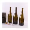Fornecer garrafa fosca 750ml garrafa de vinho tinto preta garrafa de vinho garrafa de vidro para bebida enzimática