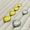 Botões de metal listrados estilo náutico vintage para ternos, casacos de lã tricotada, botões decorativos simples e versáteis para costura à mão