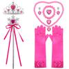 Saia Doce de Menina Manga Longa Única Vestido Doce Rosa Infantil Asas de Doce Aro de Cabelo Doce Pirulito Estrada
