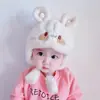 Gorro Infantil para Otoño e Invierno, Lindo y Adorable Gorro de Lana Tejida para Niños, Grueso y Cálido con Protección para los Oídos a Prueba de Viento para Niñas