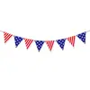 Banderas de Decoración para Fiesta del Día de la Independencia Americana Transfronterizas Colgantes Espirales Banderines de Decoración para Fiesta Festiva de EE. UU. Espirales
