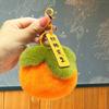 Llavero colgante de muñeca de peluche cosas buenas suceden bolsa de hilo de ganchillo amuleto joyería tejida a mano tejida a mano