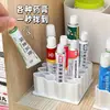 Organizador de ungüentos y cremas con compartimentos en forma de ola, estante de almacenamiento de escritorio para tubos pequeños, estante clasificador de tubos de medicamentos y cosméticos