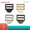 Mochila curva de uma polegada com fivela de bolsa fivela de ombro bolsa feminina ajuste elástico fivela de sol largura interna 2,5 cm