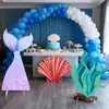 Letrero Decorativo Grande de Sirena Decoración de Ambiente de Cumpleaños para Interiores Letrero Decorativo de Fondo para Fiesta Temática del Océano