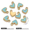 Acero Inoxidable Goteo de Aceite Pequeño Colgante de Amor DIY Colgante Pequeño para Teléfono Móvil Accesorios de Joyería Pulsera de Corazón de Melocotón Colgante para Pendientes Lote