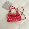 Bolso Casual Simple Nuevo 2026, Estilo de Moda Popular de Lunares, Bolso de Hombro Cruzado Individual, Bolso Cuadrado Pequeño para Viajes Diarios