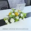 Mesa de Jantar para Reunião de Negócios Decoração Flores Artificiais Arranjos Suporte de Exibição de Flores Flor Hotel Aniversário Restaurante Mesa Redonda Arranjo Floral Vitrine Decoração