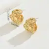 Brincos Europeus e Americanos Irregulares em Forma de C Dourados Transfronteiriços Nicho Luxo Leve Brincos de Alto Padrão Temperamento Único Acessórios de Orelha Atacado