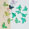 Al por mayor Cristal Glaseado Mariposa Tallado Doble Cara Cuentas Sueltas Pulsera DIY Collar Cuerda para Tejer Accesorios para Abalorios Materiales
