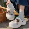 Zapatos con Agujeros para Mujer Suela Gruesa de EVA Sandalias Cerradas Antideslizantes de Verano para Exteriores Moda Versátil Zapatos de Playa Venta al por Mayor Transfronteriza