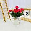Nuevo 15 cuencos de maceta con borde de margarita pequeña modernos creativos simples frescos decoración del hogar flores artificiales falsas