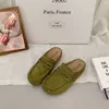Mocasines retro sin espalda para mujer, otoño 2026, zapatillas casuales tipo Birkenstock de suela blanda para ir al trabajo fácilmente