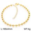 Moda transfronteriza de comercio exterior viento neutro multiestilo cadena con cierre de langosta pulsera de acero de titanio con eslabones retorcidos chapada en oro de 18 quilates