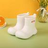 Botas de Chuva Infantis Ultraleves de Borracha e Plástico Modelo Novo 2024 para Crianças Pequenas e Mais Velhas, Botas de Chuva para Jardim de Infância, Sapatos de Água Antiderrapantes para Bebês, Atacado e Dropshipping