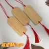 Pedaços de Bambu em Branco, Etiquetas de Bambu, Enfeites de Carro com Logo, Flores Secas, Etiquetas de Bambu Filigranadas, Letras Gravadas, Marcadores de Página Pintados à Mão, Leques