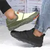 Nuevos Zapatos de Algodón para Exteriores para Parejas, Botas de Nieve Impermeables Antideslizantes, Zapatos de Senderismo Engrosados con Forro de Lana, Zapatos de Senderismo y Camping para Mujer, Negro