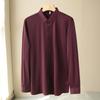 Camisa de seda de hielo de alta elasticidad sin dejar marcas para hombre, camisa informal de negocios de primavera, ropa profesional, camisa de color sólido sin planchado C7616