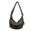 Bolsa Versátil de Gran Capacidad Estilo Dumpling Transfronteriza para Mujer 2026 Nuevo Otoño Estampado de Leopardo Retro Estilo Coreano para Viajes Diarios Bolso de Hombro Cruzado Único