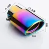Accesorio decorativo universal para modificación de tubo de escape de coche transfronterizo, silenciador de acero inoxidable, cubierta de escape de doble tubo