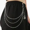 Joyería Transfronteriza Europea y Americana Cadena de Metal Retro Cinturón de Moda Cadena Corporal Colgante de Guitarra Personalizado Cadena de Pantalón Multicapa