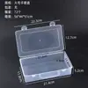 Caja Rectangular de Plástico Elevada con Tapa abatible para Herramientas de Ferretería, Equipo de Pesca, Caja de Almacenamiento para Juguetes, Cosméticos, Papelería, Caja de Embalaje
