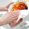 Pano de Veludo Coral Espesso Sem Fiapos Toalha de Lavar Louça Dupla Face Bicolor Cozinha Doméstica Limpeza Pano de Lavar Louça Esponja de Aço