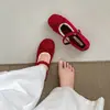 Zapatos Planos Bajos Retro Franceses de Moda para Mujer Primavera 2026 Nuevo Estilo con Faldas Aumento Oculto de Altura Zapatos Mary Jane