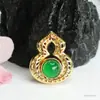 Colgante de Dragón de Ágata Natural Guan Yu Calcedonia Verde Hielo Collar de Dragón del Zodíaco Venta al por Mayor Dropshipping S4011908