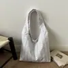 2026 Verão Casual Tecido Listrado Doce Laço Bolsa de Ombro Único Versátil para o Trabalho Moda Bolsas Femininas de Ombro Cruzado Comércio Exterior