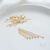 Agulha de Aço Titânio com Cabeça Redonda, Agulha de Aço Inoxidável Grande com Cabeça de Bola, Não Desbota, Agulha com Cabeça de Pérola, Acessórios Básicos para DIY, Materiais para Joias Artesanais
