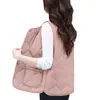 Chaleco Acolchado Ligero de Moda Otoño/Invierno 2026 para Mujer, Abrigo sin Mangas, Chaleco Superior de Abrigo Cálido y Cómodo