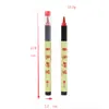 Caneta Cinnabar com Ponta Macia para Caligrafia, Tipo Líquido Direto para Copiar e Escrever, Caneta Vermelha com o Caractere "" para Cerimônias de Abertura e Cerimônias de Bênção, Caneta Cinnabar