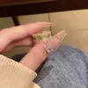 Nuevo Anillo de Pluma de Fénix Pintado en Oro Estilo Chino para Mujer Anillo de Dedo con Impresión de Gota de Aceite de Color Esmalte Anillo Abierto Ajustable Venta al por Mayor