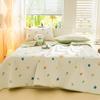 Colcha de Algodón Puro Fresca y Sencilla Clase A para Uso en el Hogar, Sábana, Sábana Kang, Juego de Funda para Cama Individual/Doble Amigable con la Piel para Dormitorio de Estudiantes