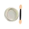 Polvo de Perla Hailey para Uñas Blanco Magia de Luz de Luna Polvo de Espejo Blanco Lechoso Alta Densidad Polvo Aurora Decoraciones para Uñas