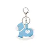 Llavero de Caballo Mecedora Dulce Retro de Cuero Colgante Exquisito Lindo Decoración para Bolso Regalo para Estudiante Regalo de Fiesta