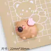Capibara Flor de Durazno Lindo Resina DIY Joyería Hecha a Mano Pasador Funda para Teléfono Móvil Taza de Agua para Coche Eléctrico Hebilla de Zapato Material
