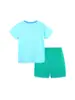 26 Conjuntos Nuevos de Verano para Niños, Estilo Europeo y Americano, Conjunto de Dos Piezas de Manga Corta para Niños Pequeños, Conjunto de Camiseta para Niños con Bordado de Coche